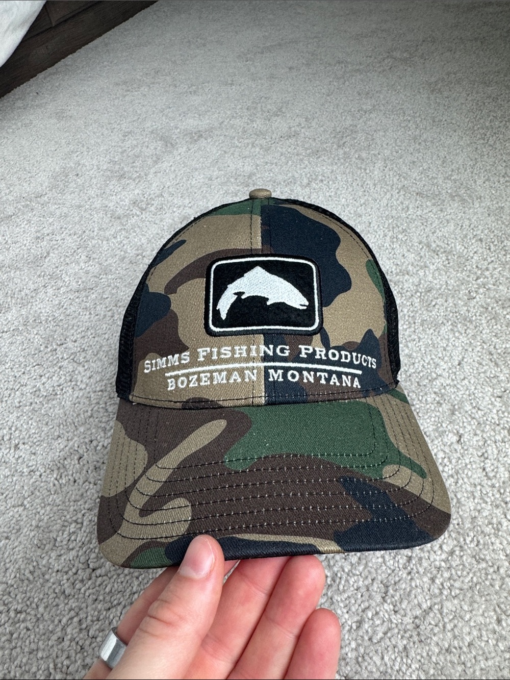 Simms Fishing Products Camo Mesh Hat